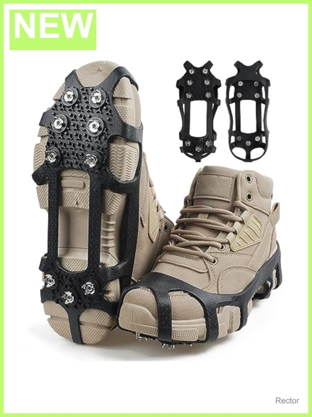 Ice Cleats Crampons for Shoes and Boots - Hiking Snow Traction